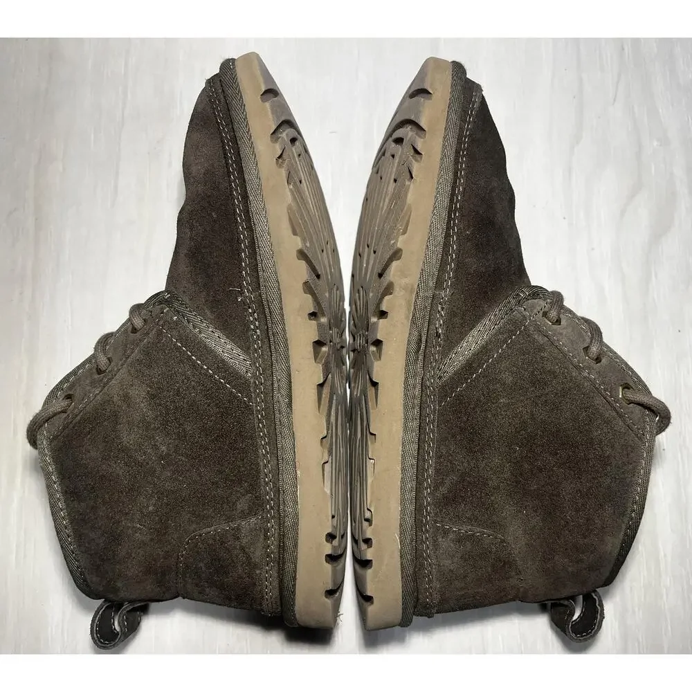 UGG Neumel Shoes Womens Size 7‎ Brown Suede Shearling Lined  Boots 1094269